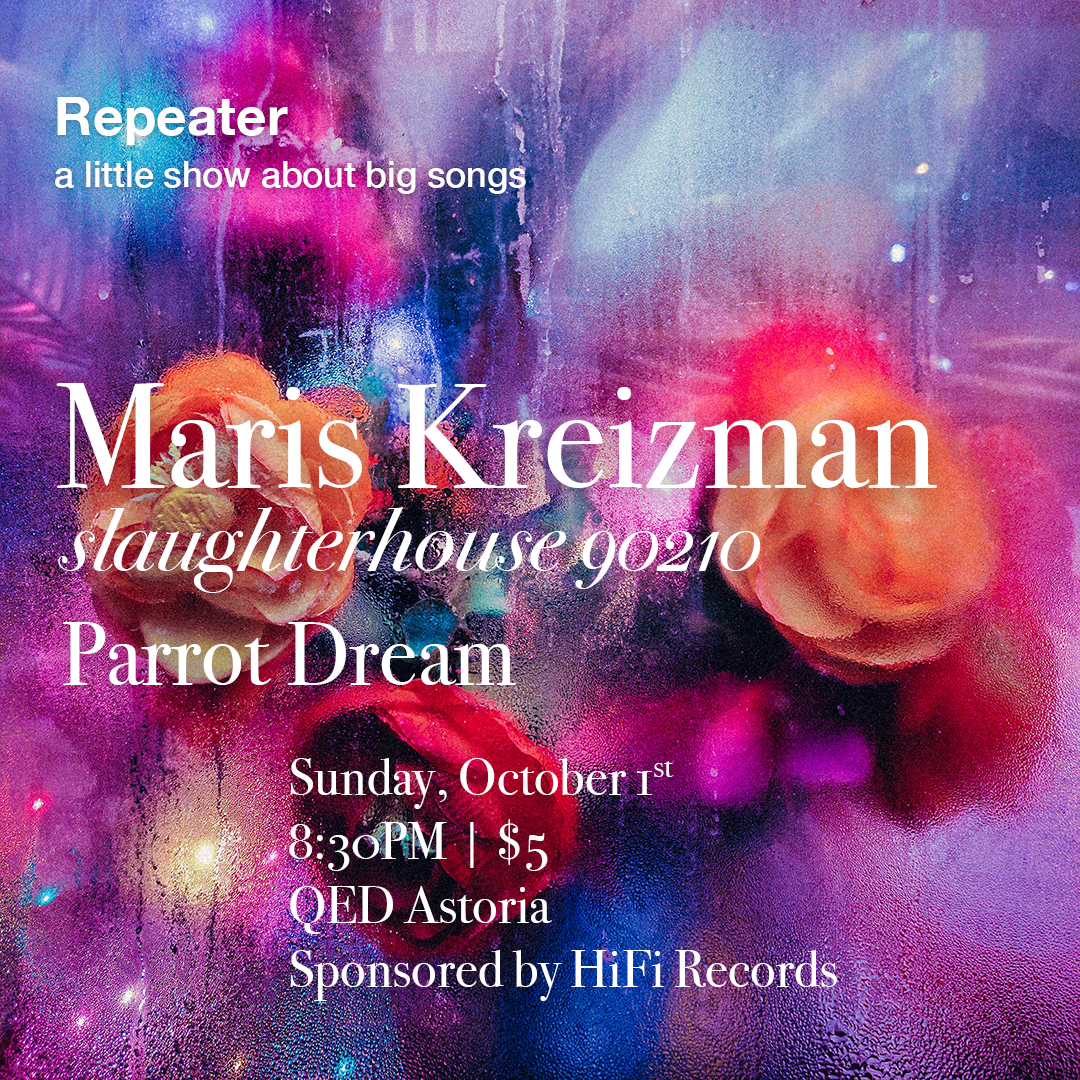 LIVE – 10/1 – Maris Kreizman + Parrot Dream